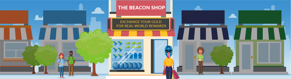 The Beacon Shop – Exchange your gold for real-world rewards!