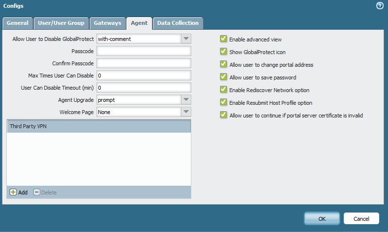 globalprotect change password