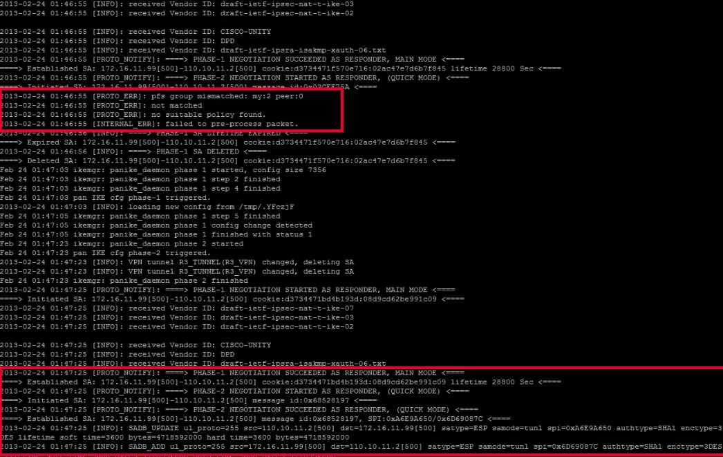 reset check point vpn tunnel command line