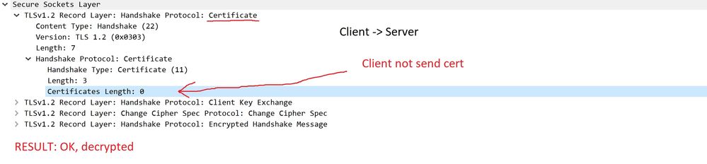 OK: client tls payload