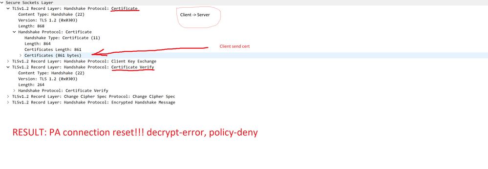decrypt error: client tls payload