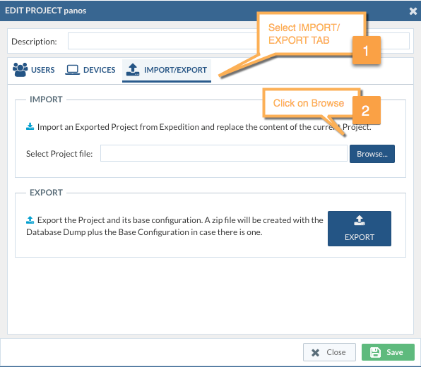 Import Export View