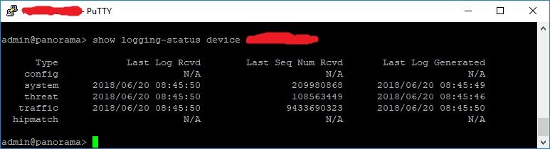 Panorama-receiving logs