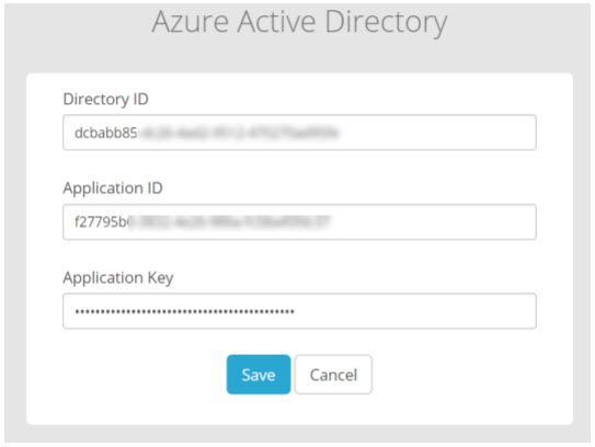One of the screens you will see when configuring Azure Active Directory.