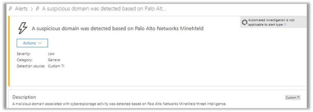 MineMeld Alert in Windows Defender ATP.png