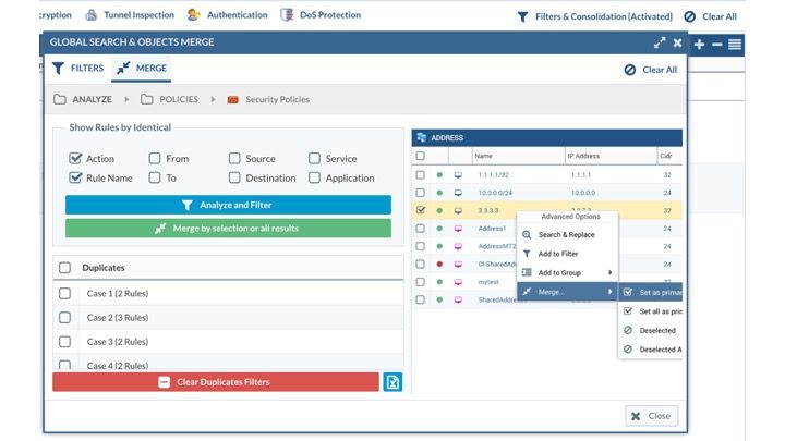 Preview of Global Search and objects merge