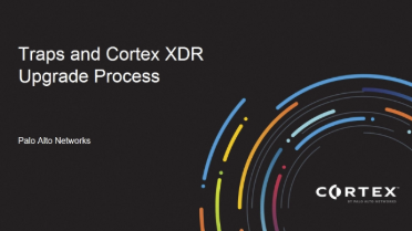 Traps and Cortex XDR Upgrade Process