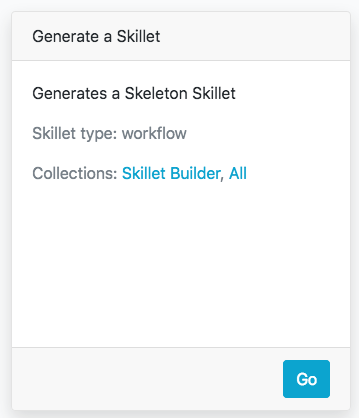 Skillet Builder - Generate a Skillet