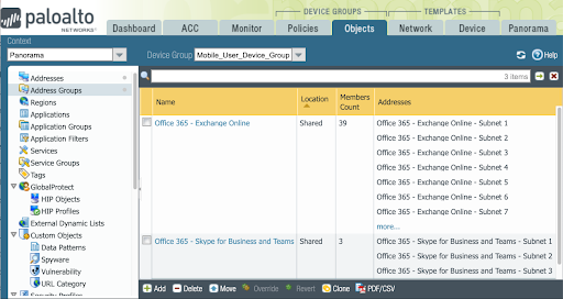 Panorama Address Group Configuration.png Panorama Address Group Configuration