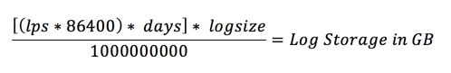 Storage Requirement Calculation