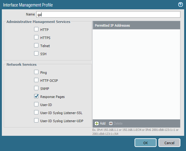 Interface Management Profile - Response Pages.png Interface Management Profile - Response Pages