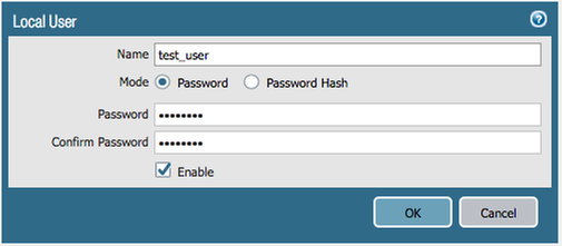 Local User Database