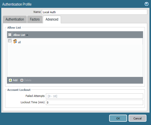 Authentication Profile - Advanced Tab.png Authentication Profile - Advanced Tab