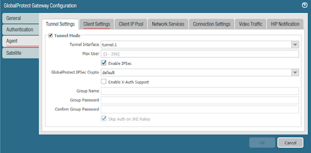 GlobalProtect Gateway Configuration - Tunnel Settings Tab.png GlobalProtect Gateway Configuration - Tunnel Settings Tab