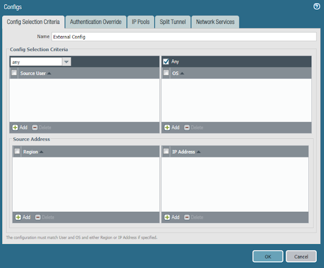 Configs - Config Selection Criteria