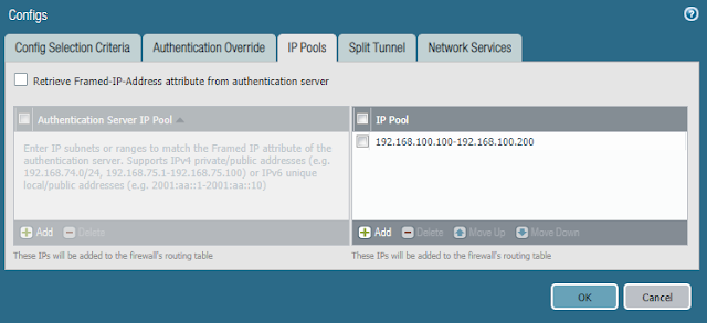 Configs - IP Pools