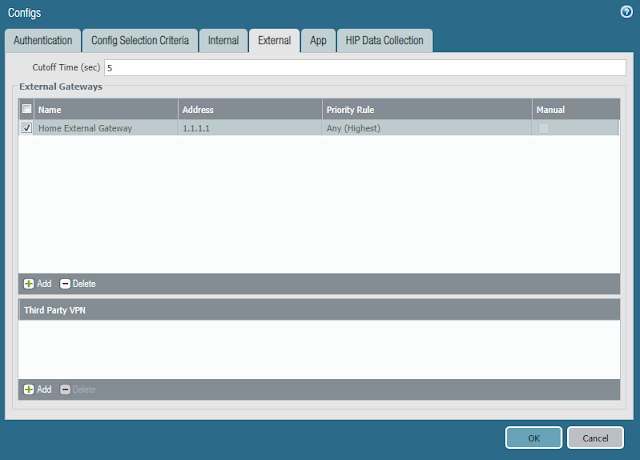 Configs - External Tab