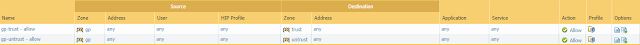 Policies - Security - Add Security Policy