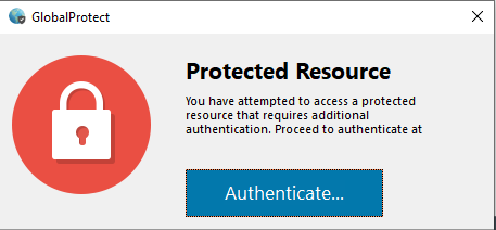 GlobalProtect - Protected Resource