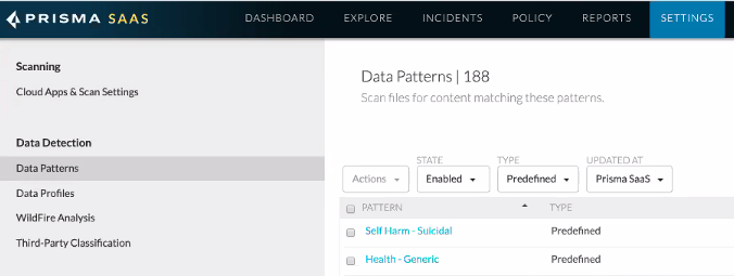 Prisma SaaS Default Data Pattern examples.png