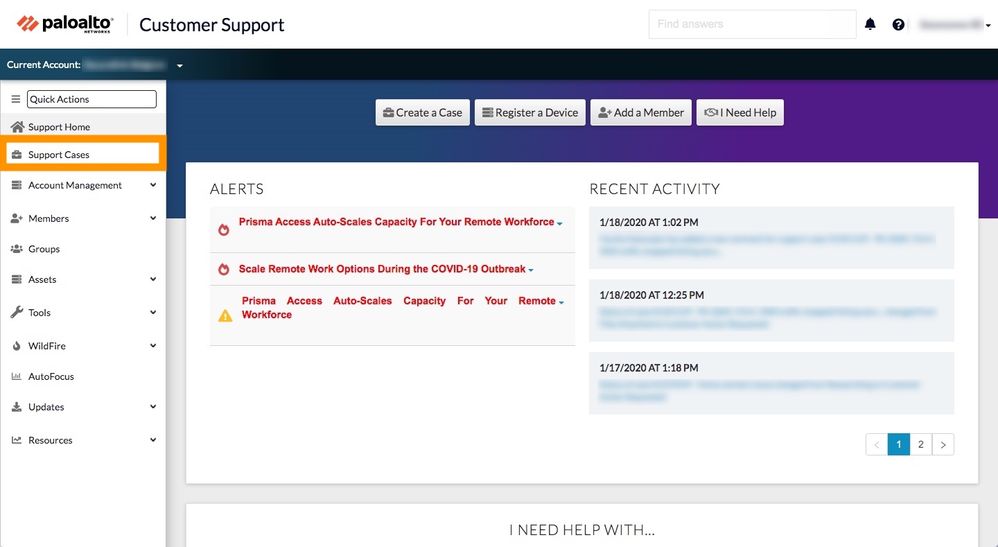 Customer Support Portal - Support Cases