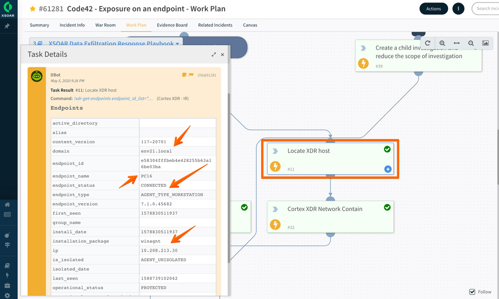 Code42 Exposure on Endpoint Task Details