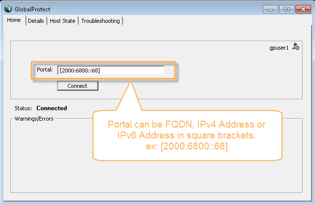 GlobalProtect Client window home tab.png GlobalProtect Client window home tab.png