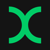 Round X Logo 500x500 322x370 00cc66 & 141414 .png