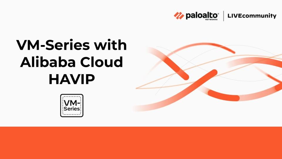 VM-Series with Alibaba Cloud HAVIP