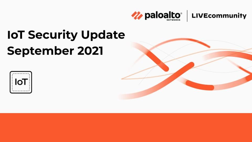 IoT Security Update  September 2021