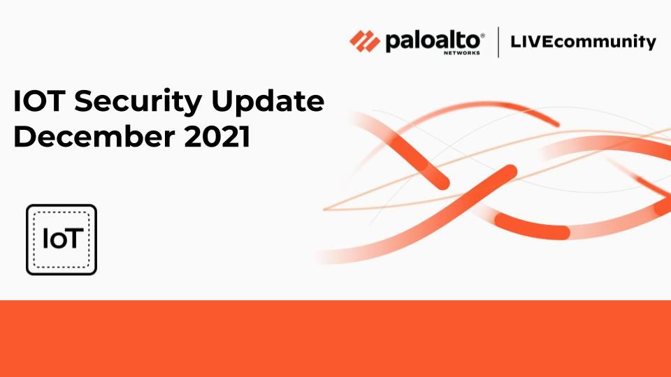 IoT Security Update  December 2021