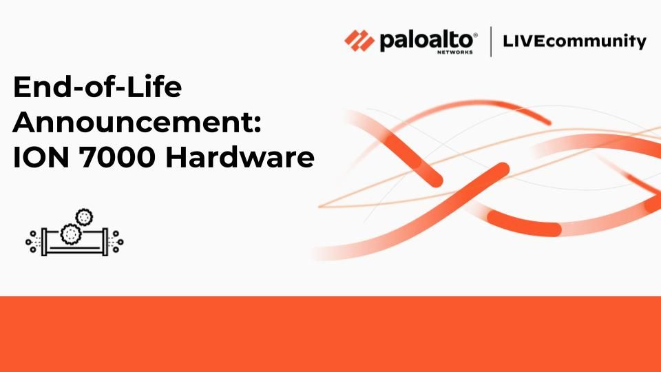 Palo Alto Networks is retiring the Prisma SD-WAN ION 7000 hardware appliance. The end of sale date will be February 1, 2022 and the end of life date will be February 1, 2027.