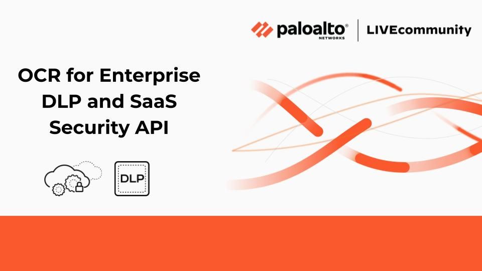 How to perform OCR image checks for DLP patterns and its integration with SaaS Security API.