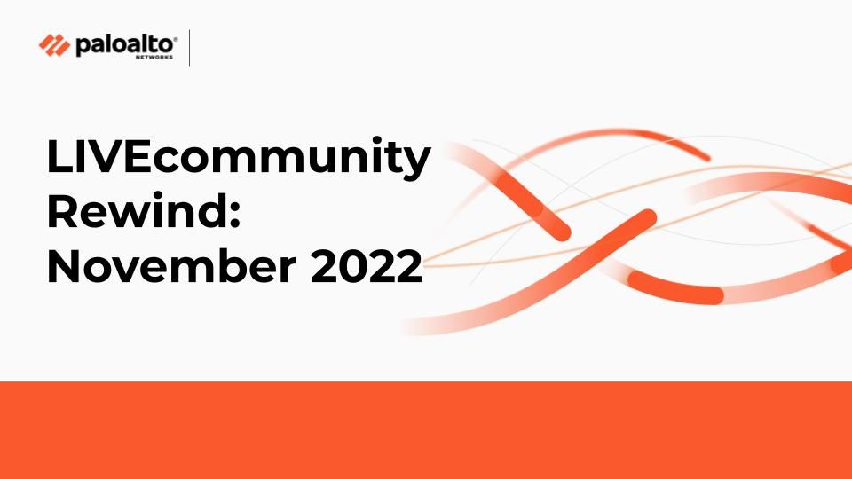 LIVEcommunity's November 2022 Rewind