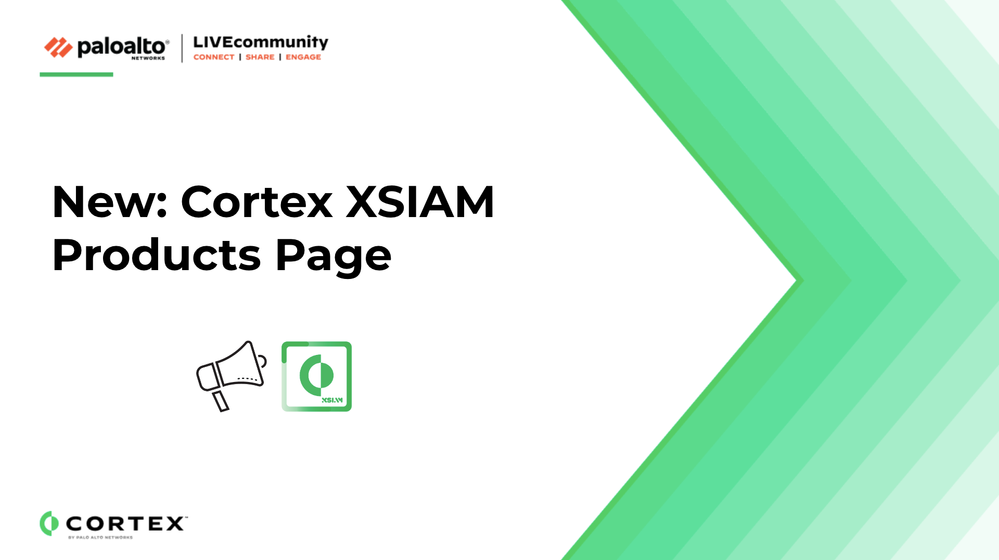 Cortex XSIAM Resources On LIVEcommunity | Palo Alto Networks