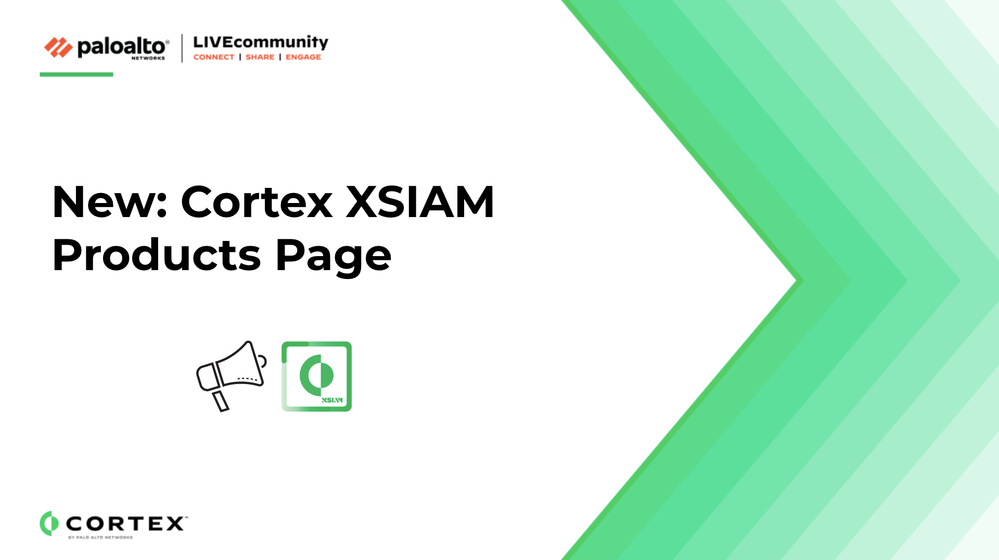 Cortex XSIAM on LIVEcommunity: Ask your questions, find answers, connect with peers, and get access to troubleshooting resources.