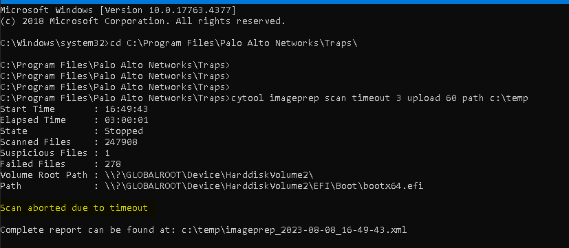scan error upload 60