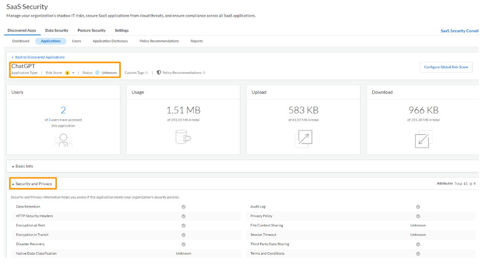 SaaS Security Visibility