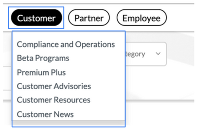 Only logged-in Palo Alto Networks customers will see the Customer drop-down in the upper righthand corner of LIVEcommunity.