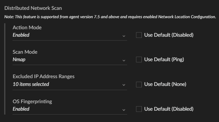 Distributed Network Scan