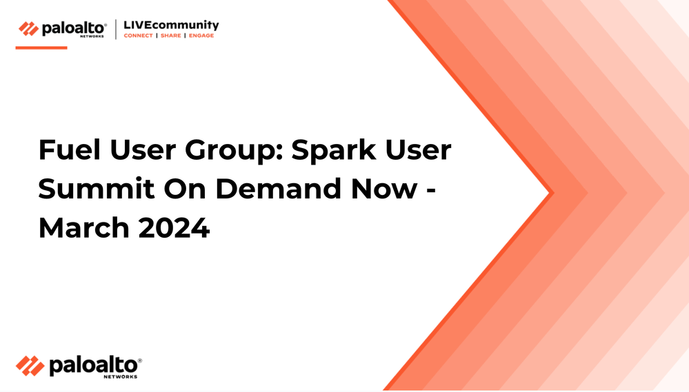 Fuel User Group: Spark User Summit On Demand Now - March 2024