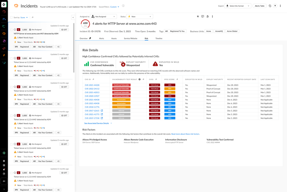 Tests run daily as part of Cortex Xpanse Attack Surface Testing (AST)