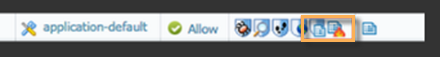 Security Policy Rule with WildFire configured.