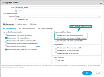Unblock sessions.png Unblock unsupported mode checks