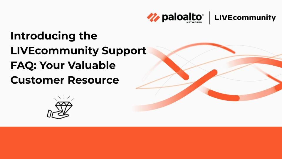 We are thrilled to announce the Support FAQ on LIVEcommunity!