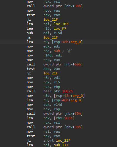 Figure 8. Quasar RAT shellcode that could pass as benign