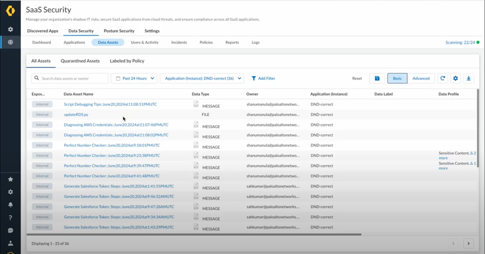 Visibility into ChatGPT Enterprise data assets.