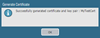 Certificate confirmation window - PAN-OS 7.1