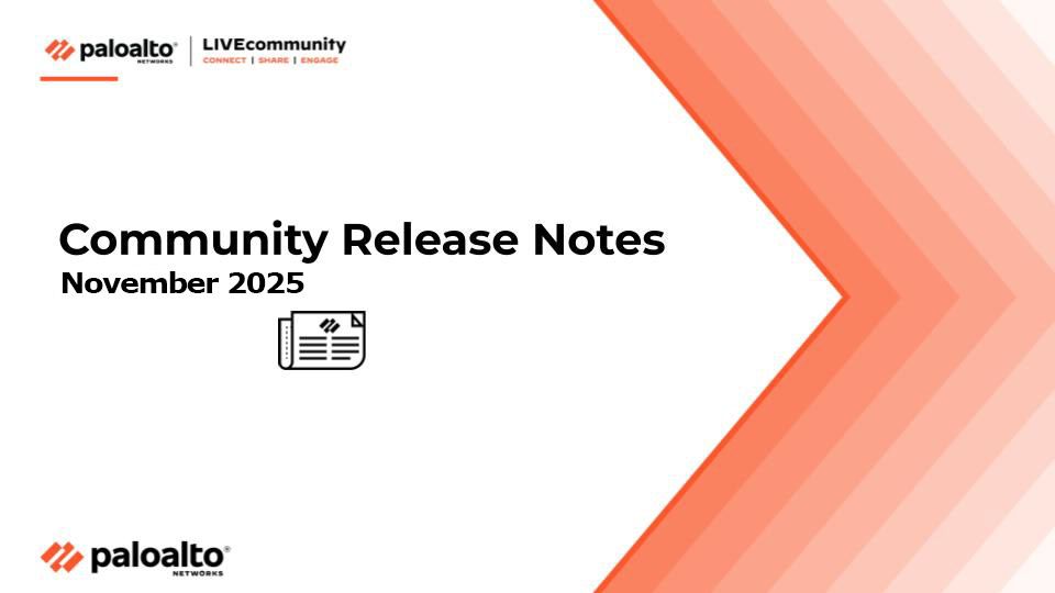 Community Release Notes - November 5, 2025