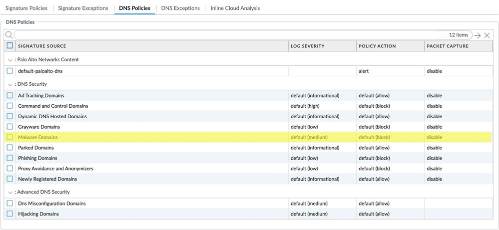 DNS Security Policy Configuration for Malicious and High-Risk Domains.jpg